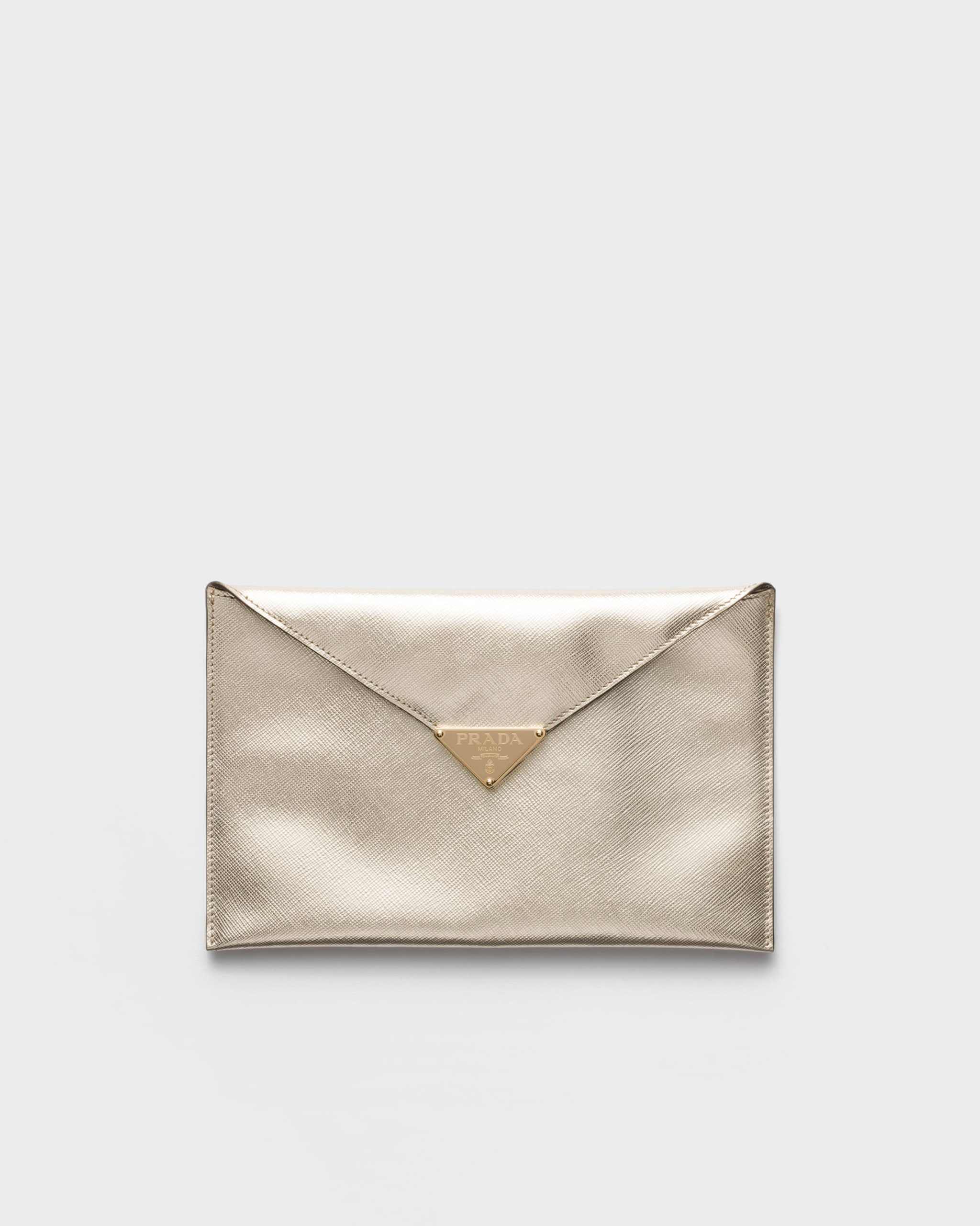 Prada Saffiano leather envelope clutch - Image 1